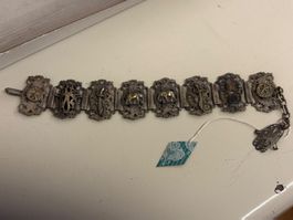Armband, metall mit einzelnen Motiven - 22 cm lang