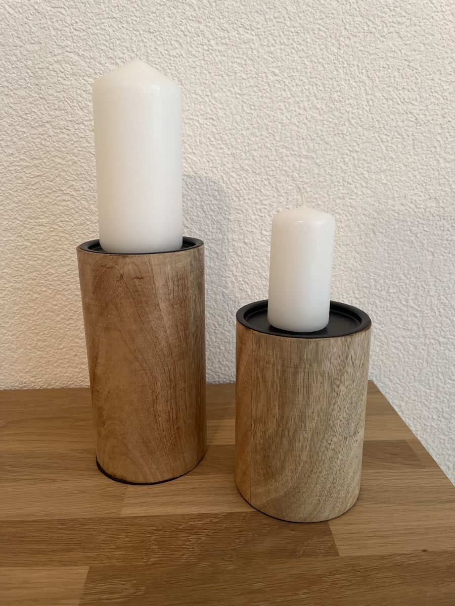 Kerzenständer, Holz Natur, skandinavisch, neuwertig (Gebraucht) in Lyss für CHF 15 – mit Lieferung auf Ricardo kaufen