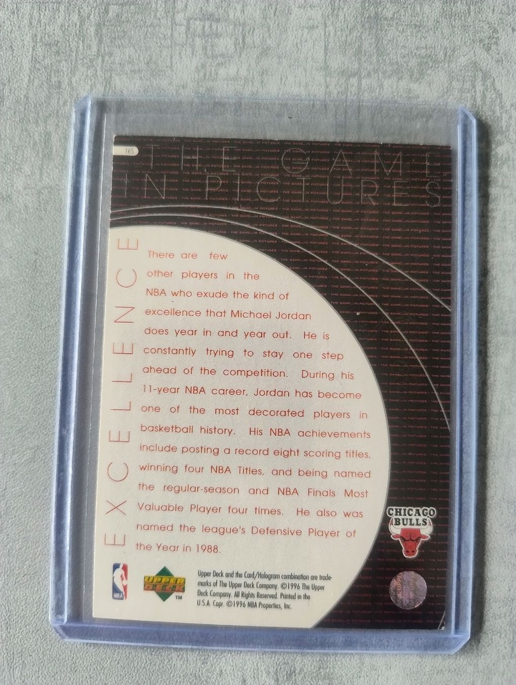 Nba Cartes à collectionner: NBA Upper deck 1996 Michael Jordan Excellence  – Neuf (Voir description) à Martigny par jul_7s5x 1