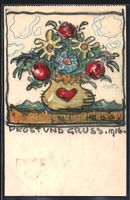 Handgemalt sign. Carl O. Arends: Prost u