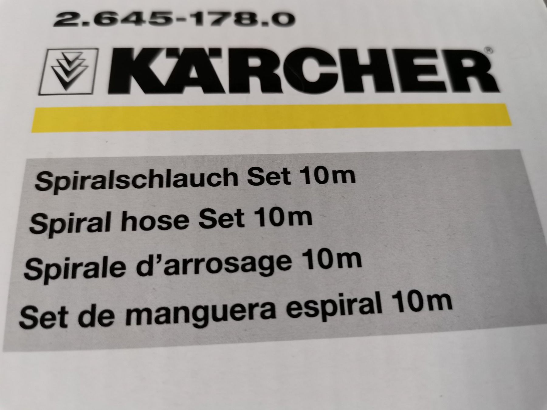 Kärcher Tubi & Tubi flessibili: Spiralschlauch Set 10 m – Nuovo e nell'imballaggio originale da Biel/Bienne venduto da No62 4