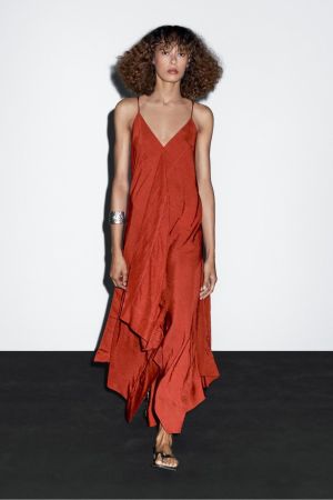 Massimo Dutti Kleid rot Grösse XS neu mit Etikett