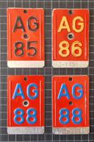 Velonummern AG 85 86 88 88