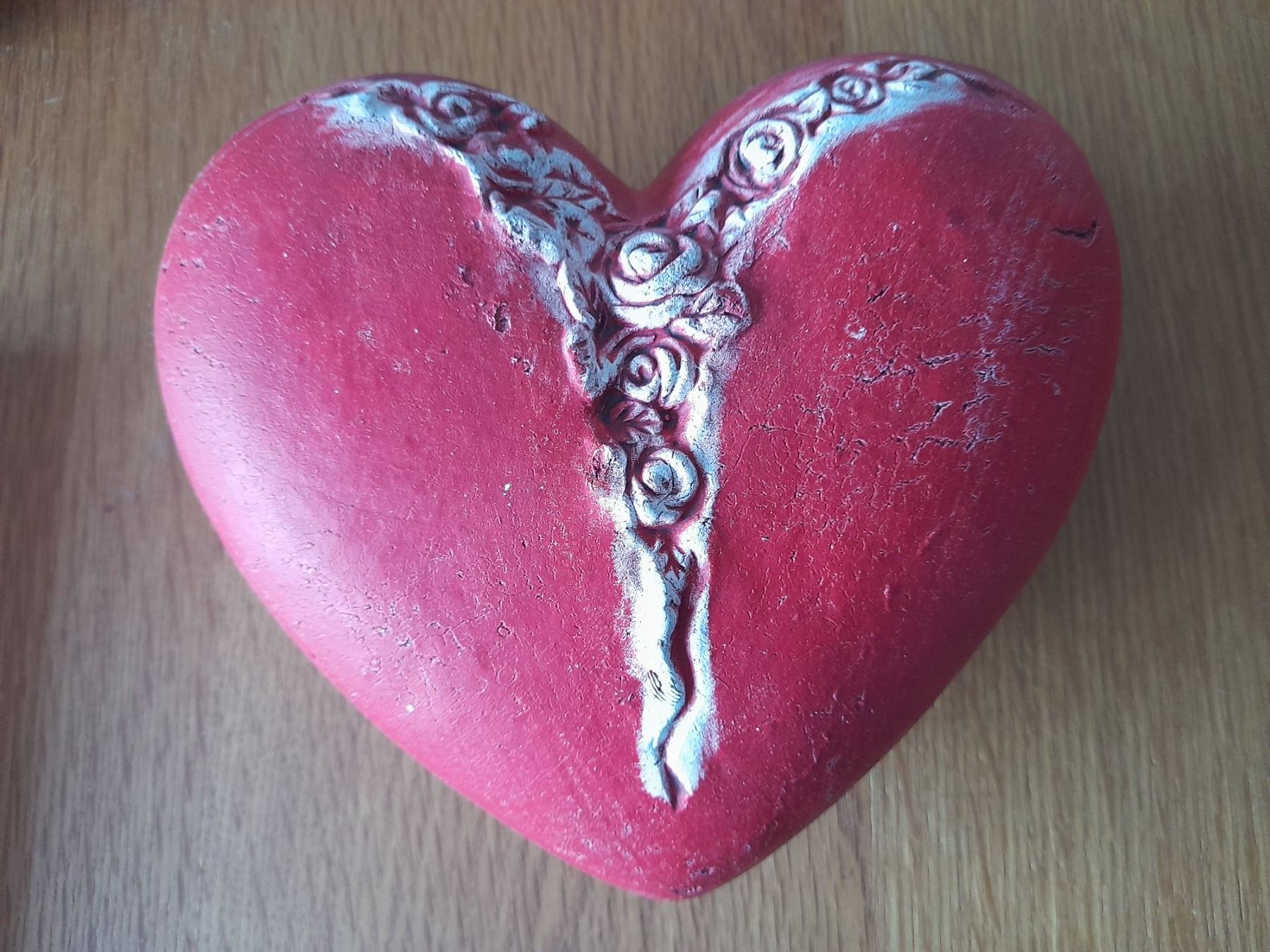 Alle Dekorationen: Deko Herz, rot, ca. 18 x 15,5 cm – Gebraucht aus Eiken von Lashar
