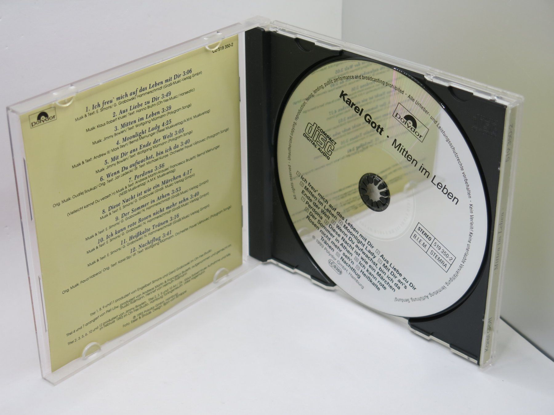 CD: CD Karel Gott – Mitten Im Leben – Usato da Ernetschwil venduto da luisvonerni 1