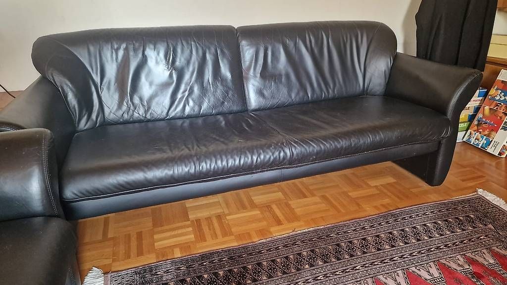 Sofas: Polstergruppe aus Leder – D'occasion à Rothenburg par fox_699z