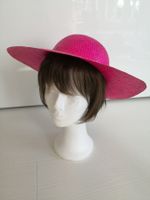 🤩3 STK: STROH-HÜTE-SET PINK & ORNAGE & SCHWARZ NEUWERITG