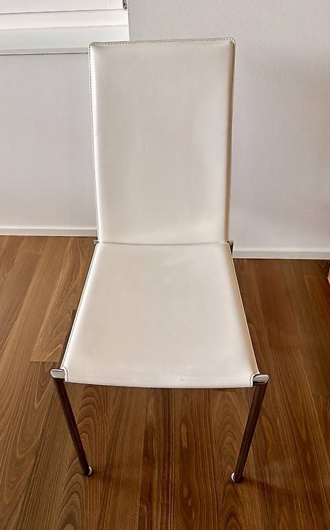 Interio Stühle: 6 weisse Lederstühle – Gebraucht aus Arlesheim von Frenchie 2