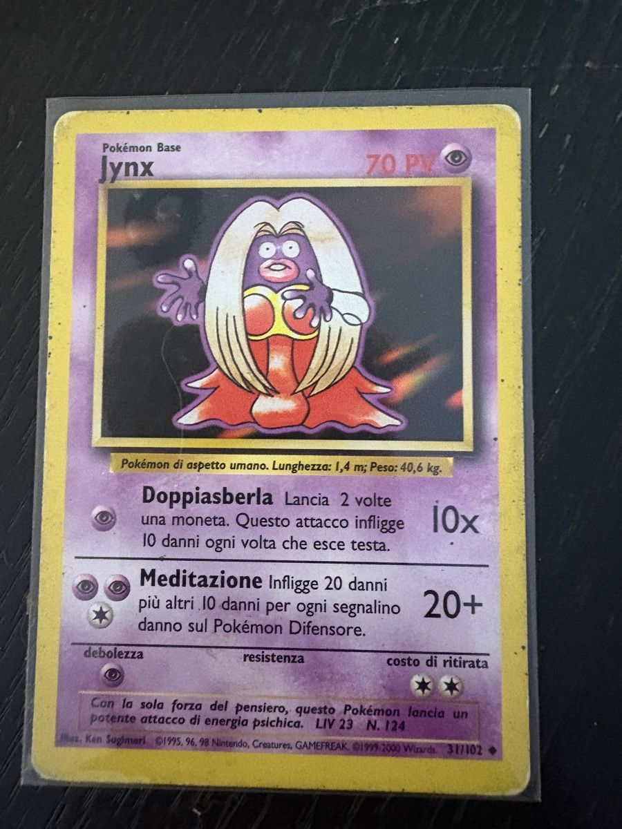 Pokémon Carte collezionabili: Jynx (BS 31) Base Set – Usato da Davesco-Soragno venduto da luiginix3939