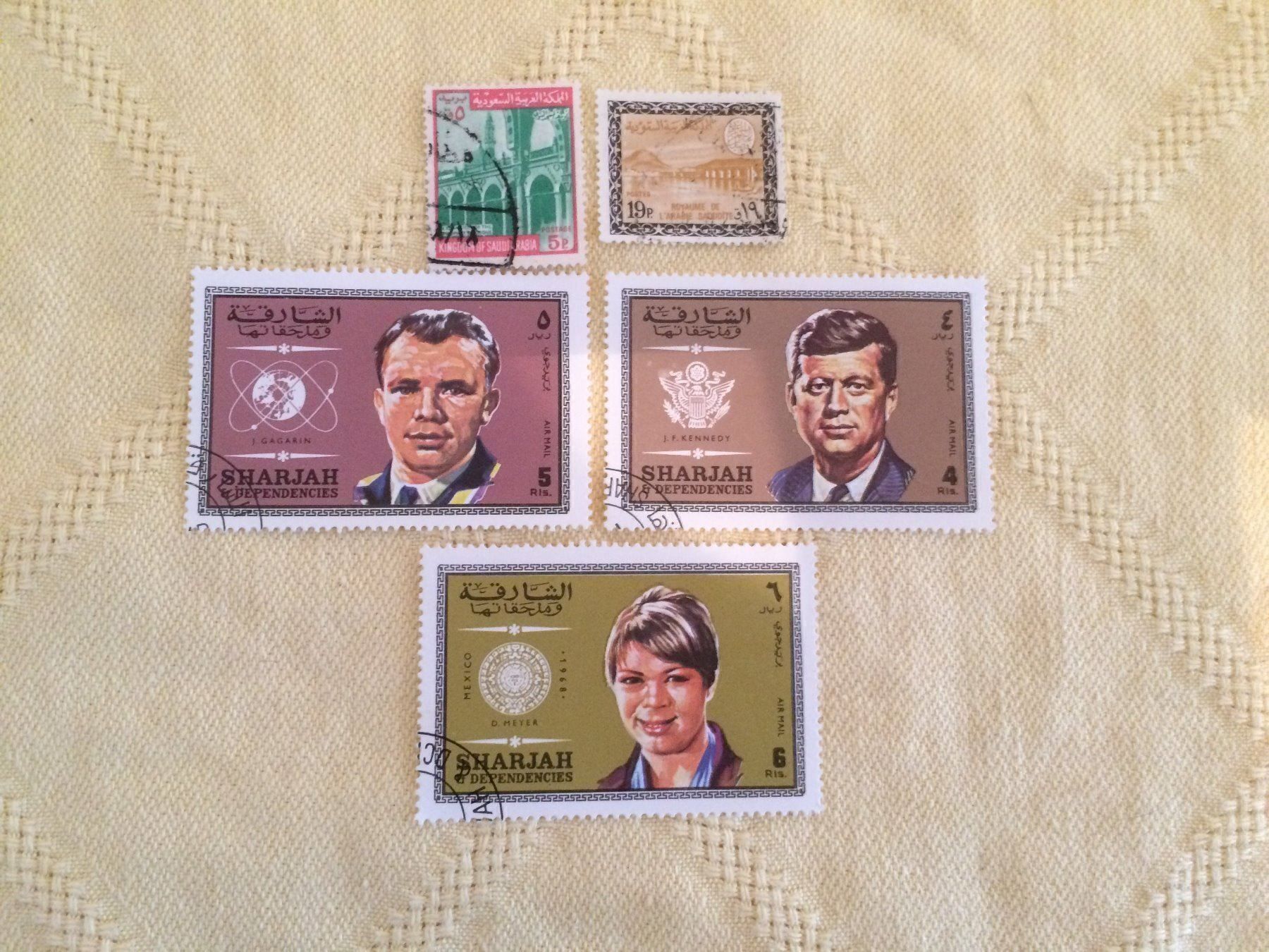 Tutti i francobolli: 5 Stk. Briefmarken ARABIEN, gestempelt – Usato da Buchs AG venduto da ReaNaTsch