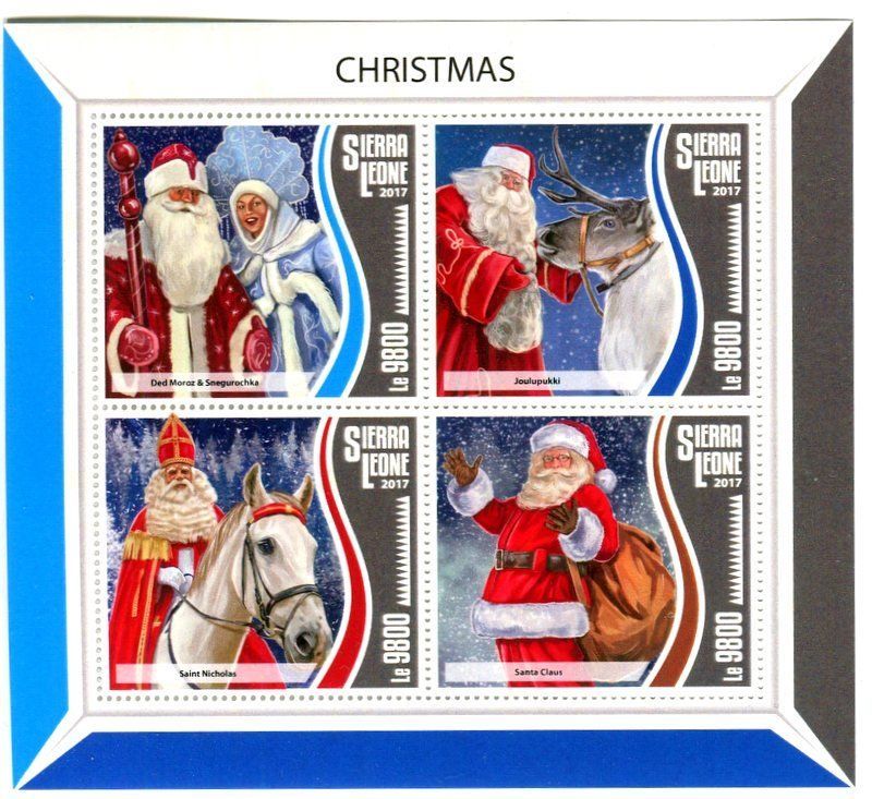 Tous les timbres: Block "Weihnachtsmann". Sierra Leone – Neuf avec emballage d'origine à Basel par Butsch5