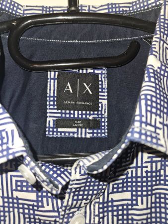 Chemise Homme Armani Exchange, Été, Taille M, Imprimé