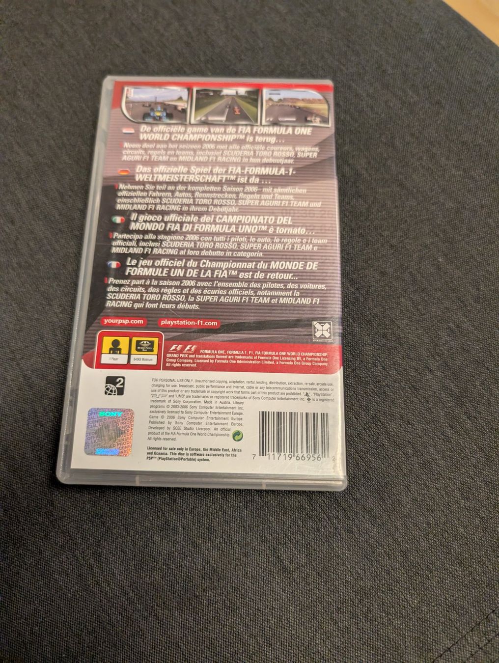 Jeux: Formula one 06 Sony psp – D'occasion à Giubiasco par Tici__nerd_Giubiasco 1