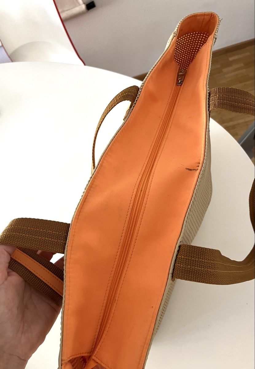 Estée Lauder Borse da donna: Estée Lauder PERFORIERTE STRANDTASCHE BEIGE/ORANGE – Usato da Basel venduto da JJ.Elena 5