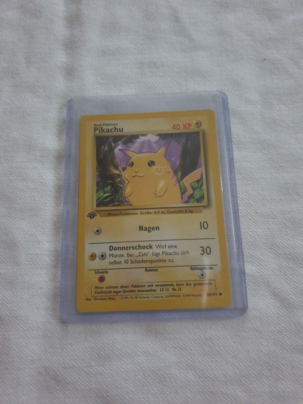 Cartoline: Pikachu 1.Edition Base Set – Usato da Rebstein venduto da gimmma