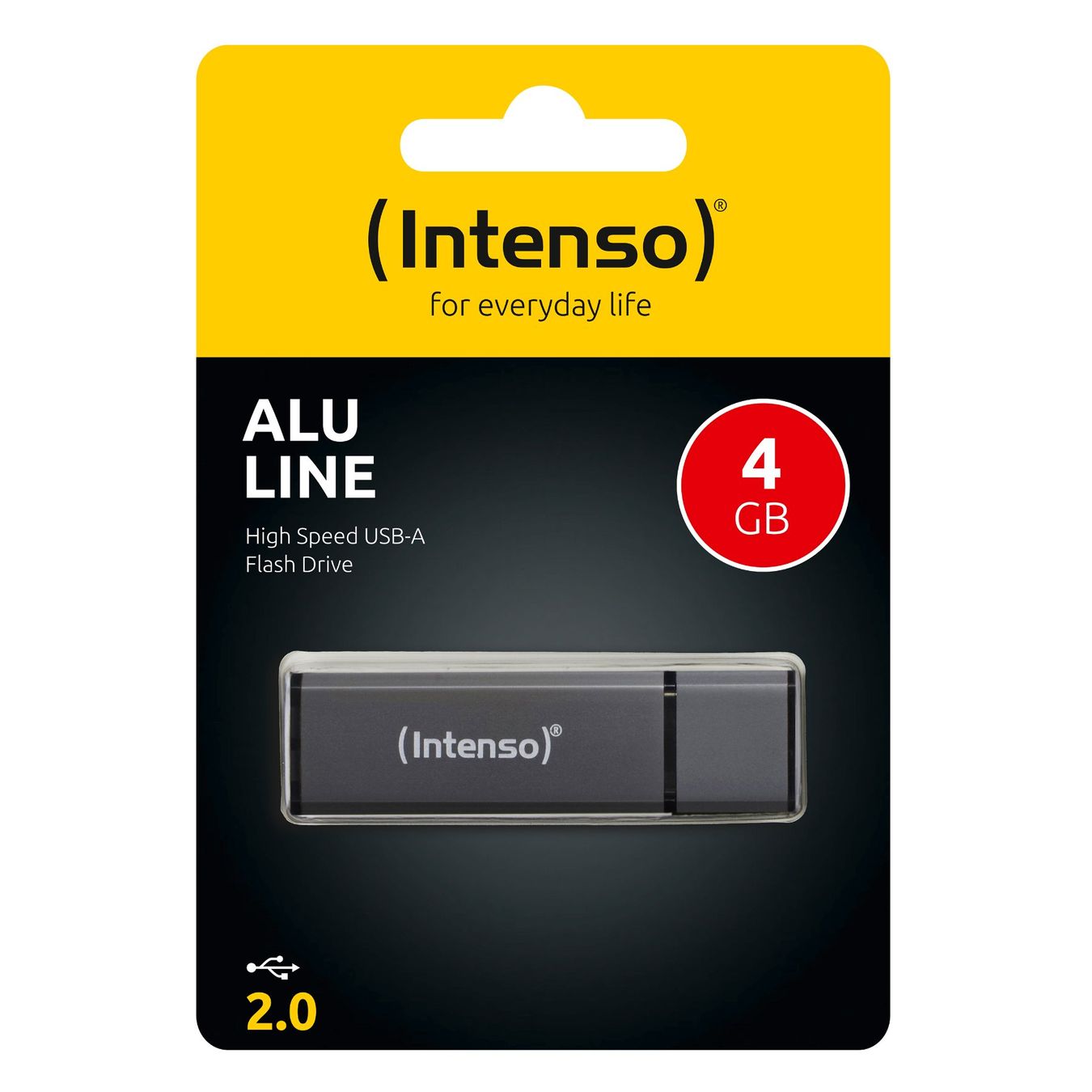 Chiavette USB: USB-Stick FlashDrive 4 GB INTENSO, AluLine, anthrazit – Nuovo e nell'imballaggio originale da Giubiasco venduto da softmail 2