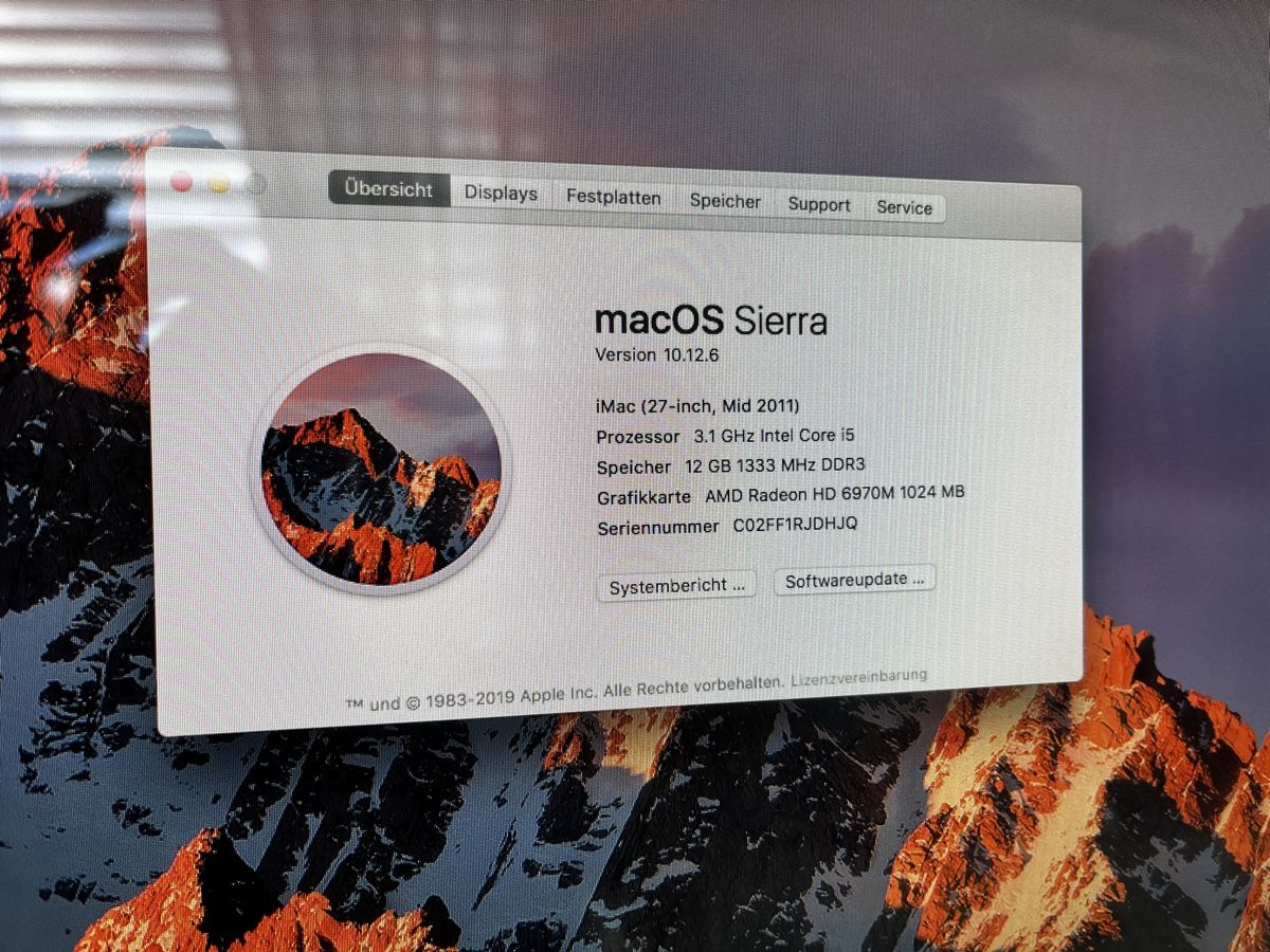 Apple PC: Mac OS Sierra 27 Zoll – Usato da Ehrendingen venduto da tefi02 2