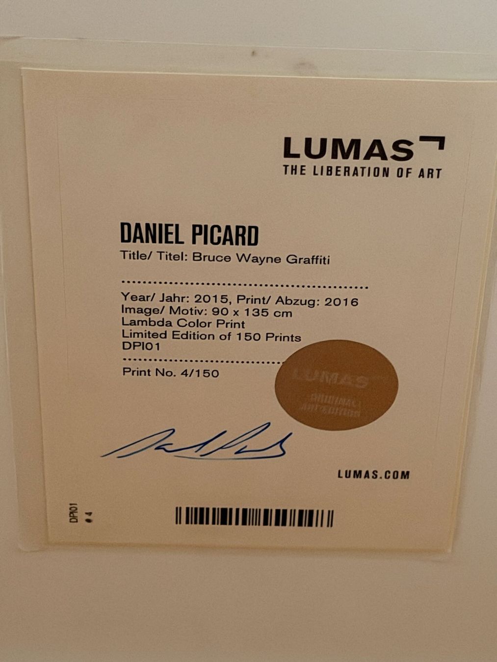 Foto & Immagini: LUMAS Kunstdruck: Bruce Wayne Graffiti, limitiert! – Nuovo (secondo la descrizione) da Zollikerberg venduto da PurchaseOrder 2