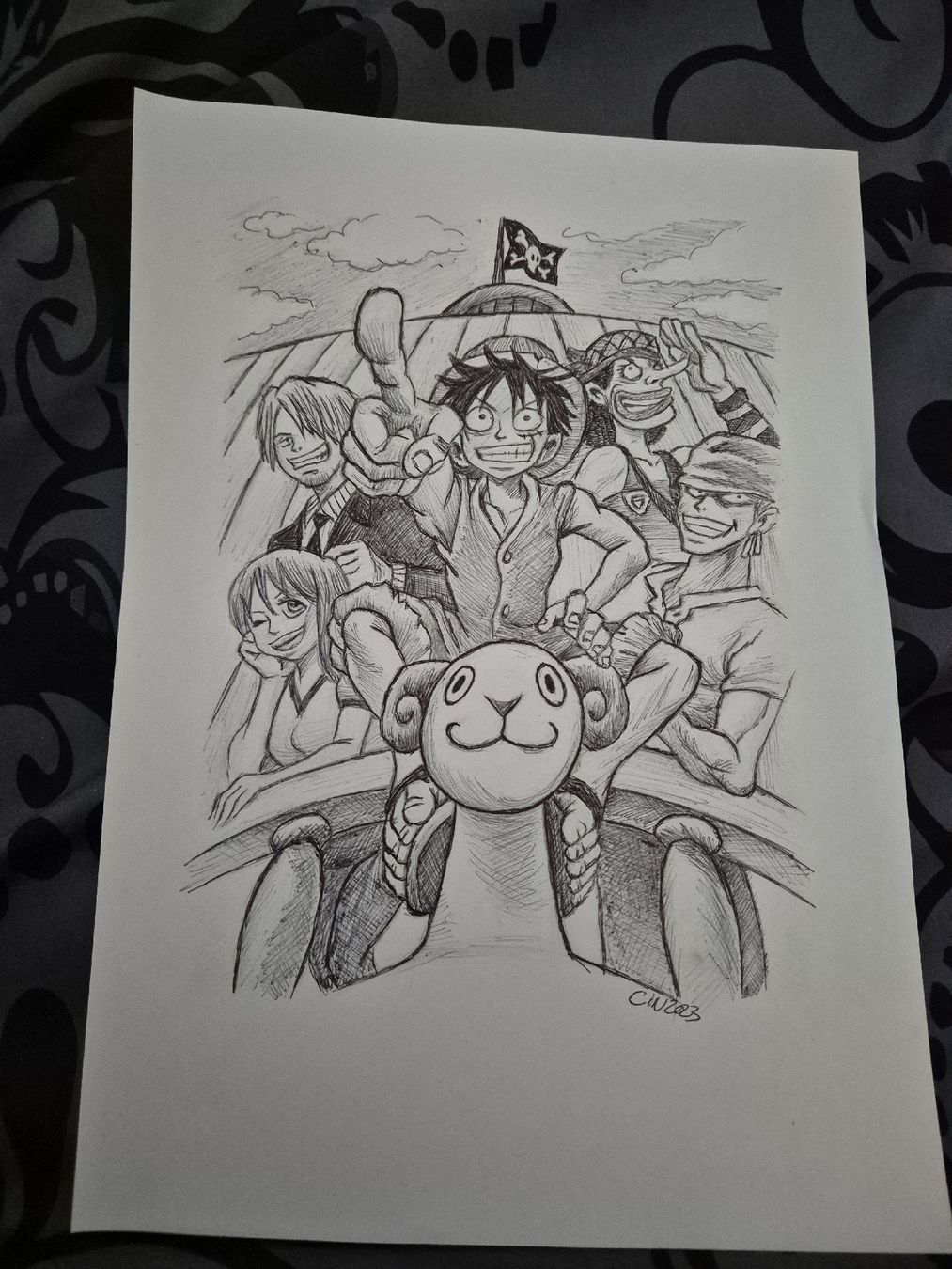 Dipinti: Dessin au stylo bile - One Piece – Nuovo (secondo la descrizione) da Fleurier venduto da cin_7qkd