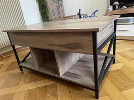 Table basse avec plateau relevable