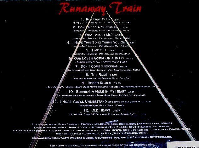 CD: Jenny White - Runaway Train – Usato da Unterbäch venduto da eqlut 2