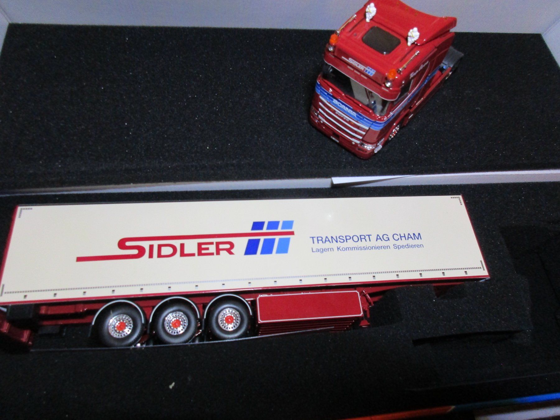 Tekno Kit di modellismo & Modellini statici: Tekno  1:50  Scania  Sidler Transport Cham – Nuovo e nell'imballaggio originale da Ennetmoos venduto da Truckdiver 3