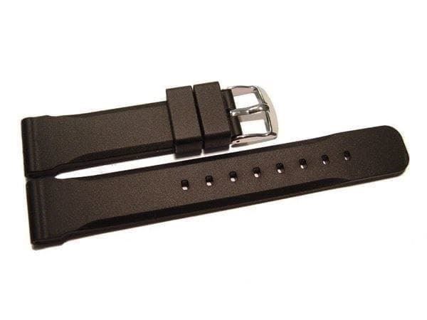Uhrenband Silikon schwarz 20mm 2