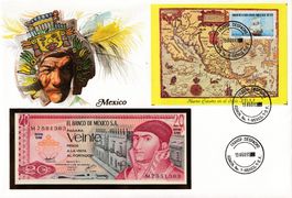 Grosser Banknotenbrief  Mexiko 1977