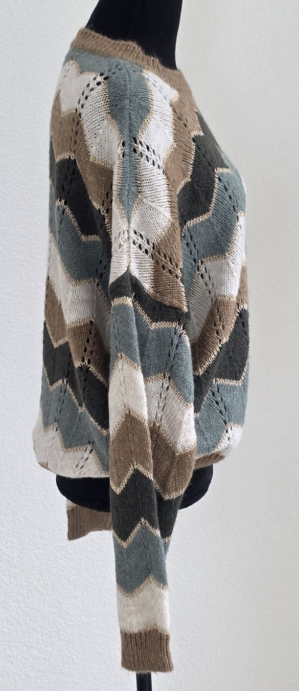 Maglioni & Felpe: Pullover im Zickzack-Design, Gr. M/L, warm & chic  – Nuovo (secondo la descrizione) da Rheinsulz venduto da Gilea 3