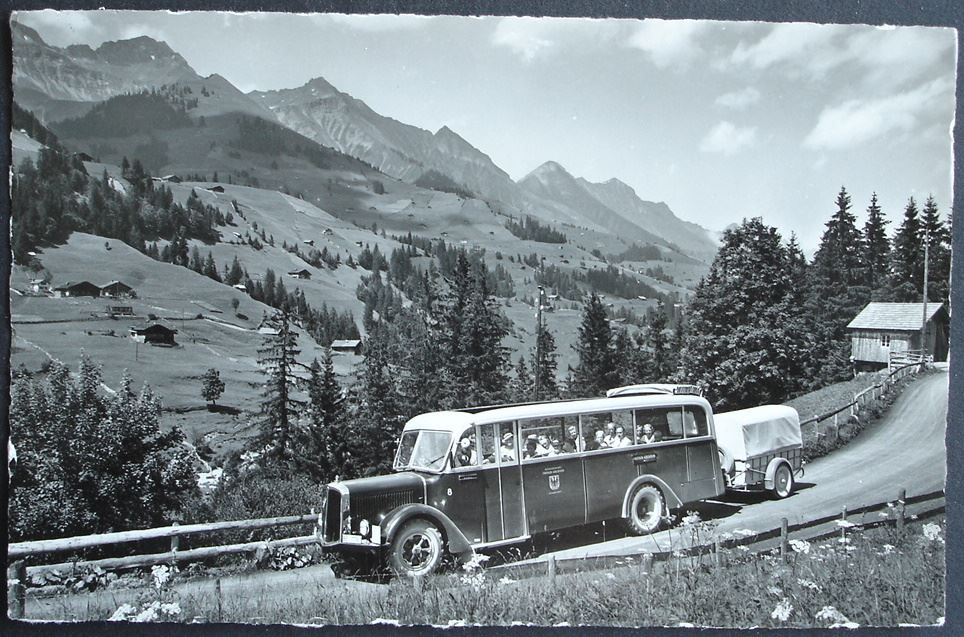 Cartoline postali: FRUTIGEN-ADELBODEN Postauto – Nuovo (secondo la descrizione) da Jona venduto da philajona
