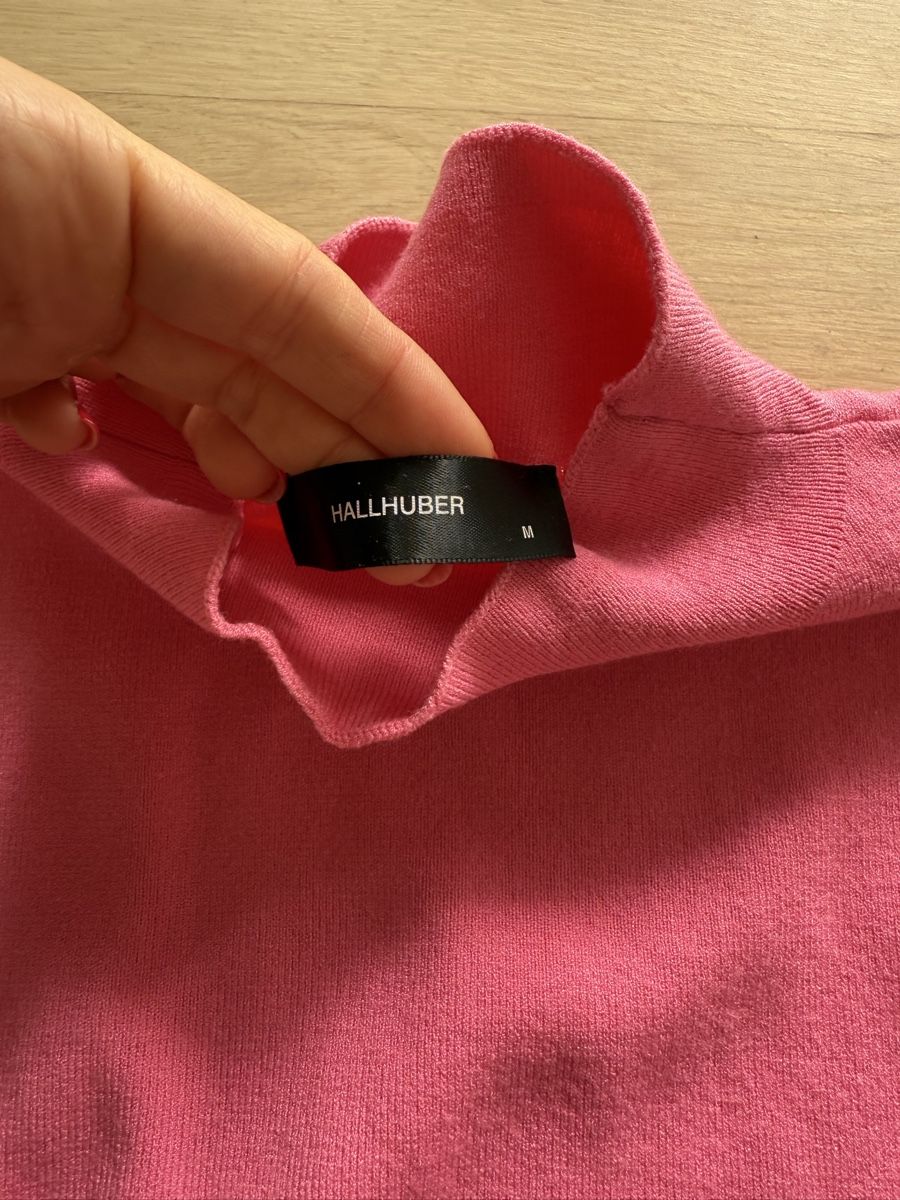 Hallhuber Top: Pinkes Rollkragen Top – Usato da Zürich venduto da wimper6 1