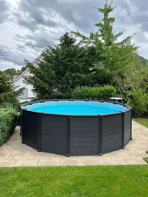 Swimming Pool 478cm Intex Graphite Gray Panel inkl. Zubehör Kaufen