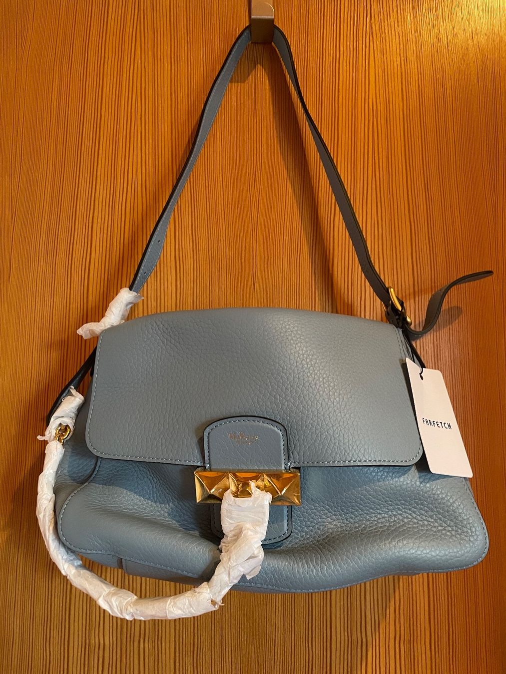 Mulberry Borse da donna: Mulberry Keeley Shoulder Bag (hellblau) – Nuovo e nell'imballaggio originale da Arbon venduto da free4style 4