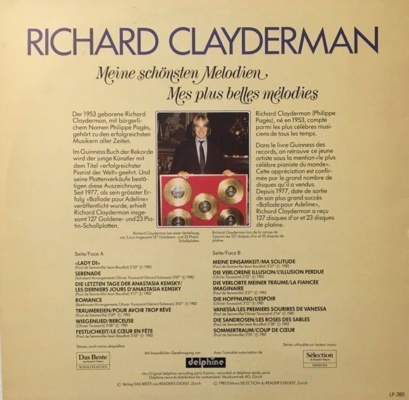 Dischi in vinile: 6x LPs Richard Clayderman – Usato da Grüningen venduto da azulmarron 1