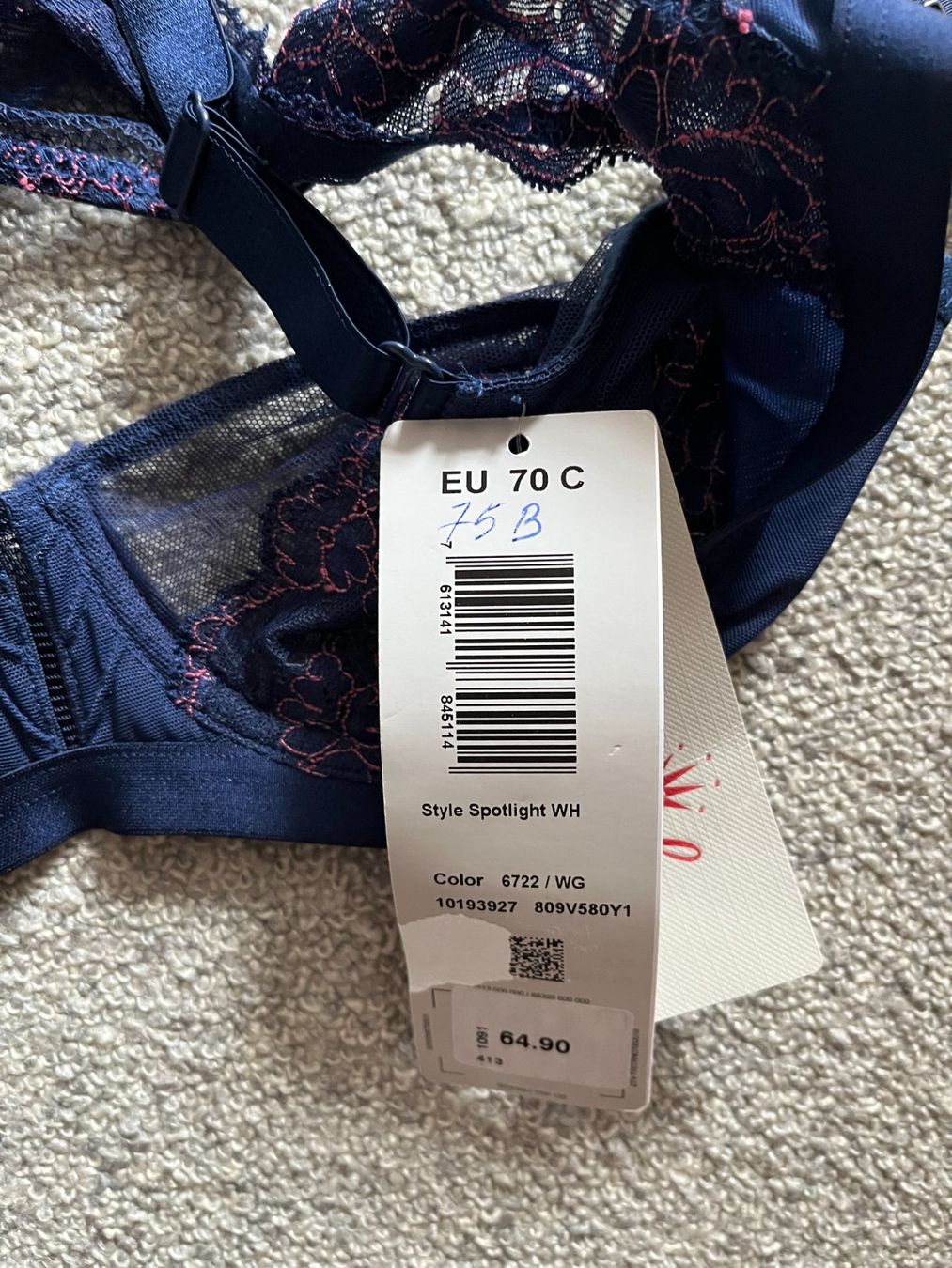 Triumph Altra biancheria intima: 2 Triumph BH Gr 75 C oder 75 B. Fabrikneu – Nuovo e nell'imballaggio originale da Kleindöttingen venduto da nev_tn7c 3
