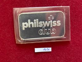 1036 1 Unze 999 Silber Philswiss Nr. 90100