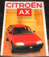 Citroen AX Prospekt Brochure 09/86 mit Preisliste 1987