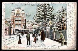 AK St. Gallen, Hotel St. Gallenhof im Winter