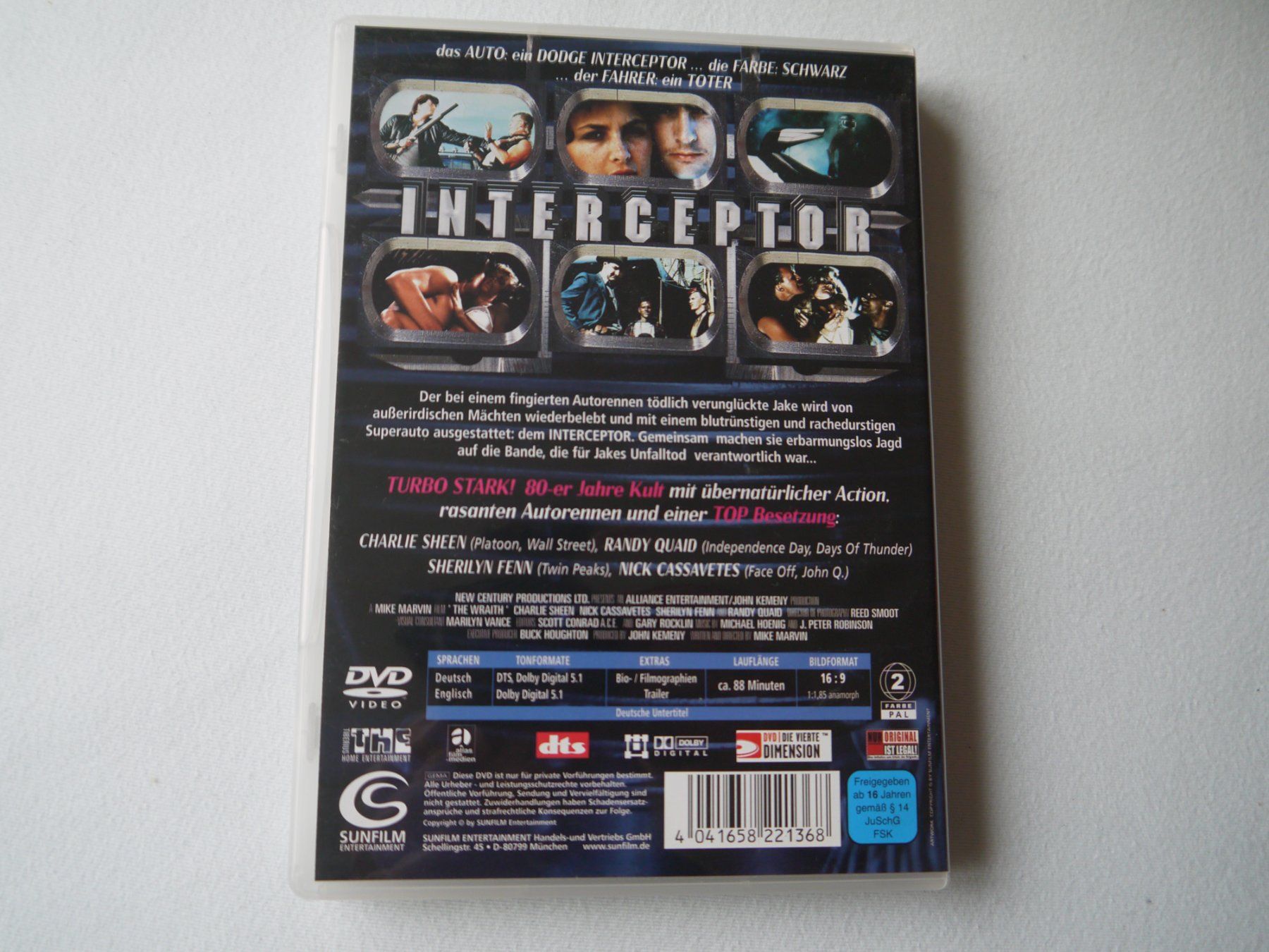 Tous les DVDs: INTERCEPTOR(1986)-Charlie Sheen – D'occasion à Hagendorn par Blaf 1