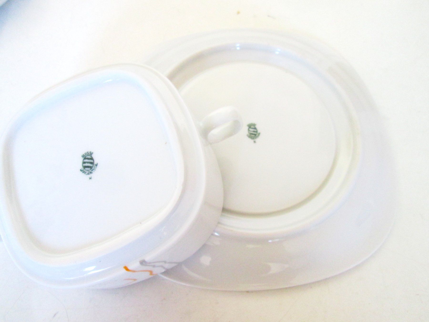 Set di piatti: 4 Suppentassen + 4 Langenthaler Teller – Usato da Sementina venduto da babucia 2