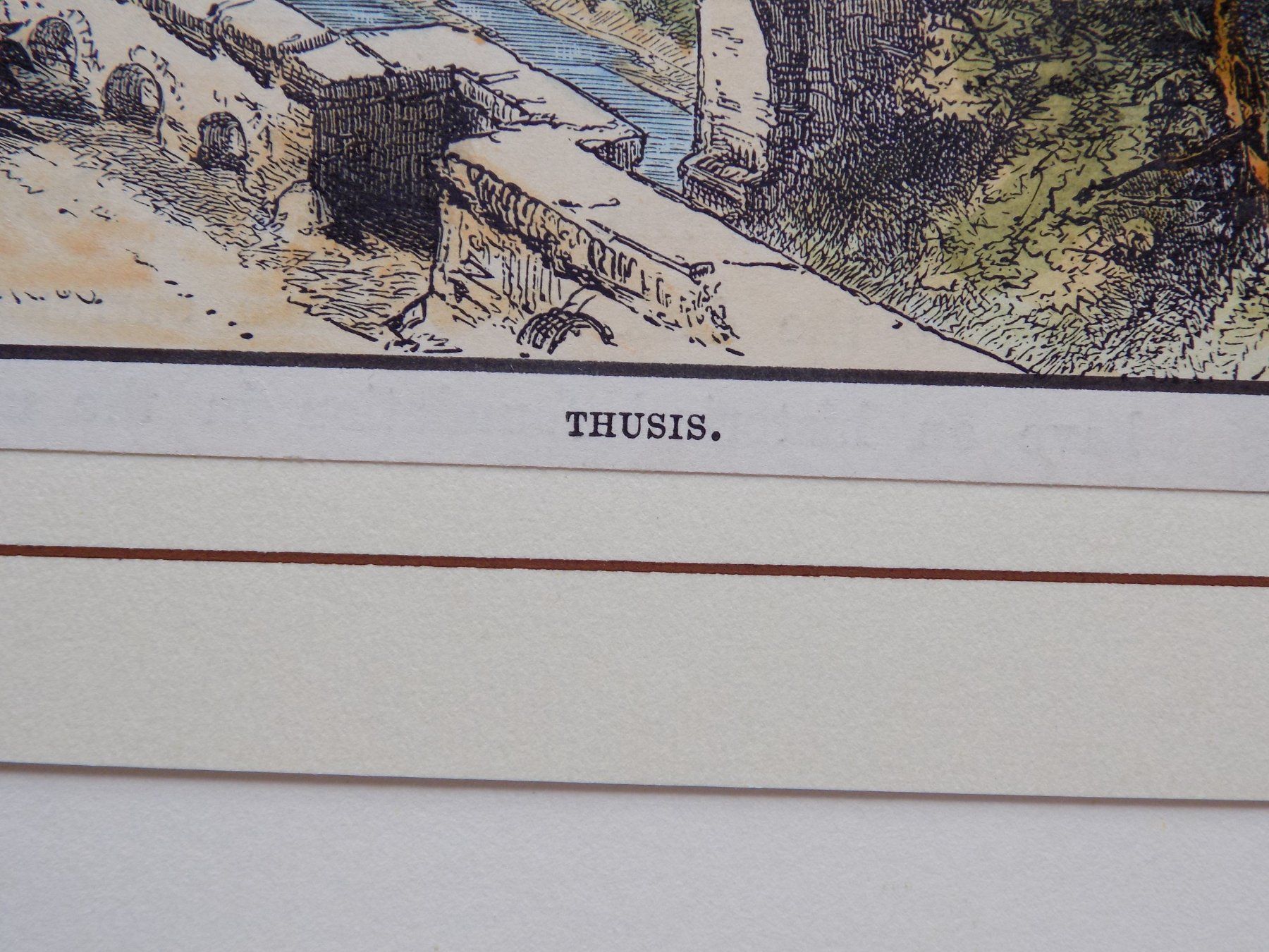Stiche: Thusis koloriert – Gebraucht aus Risch von Rischli15 2