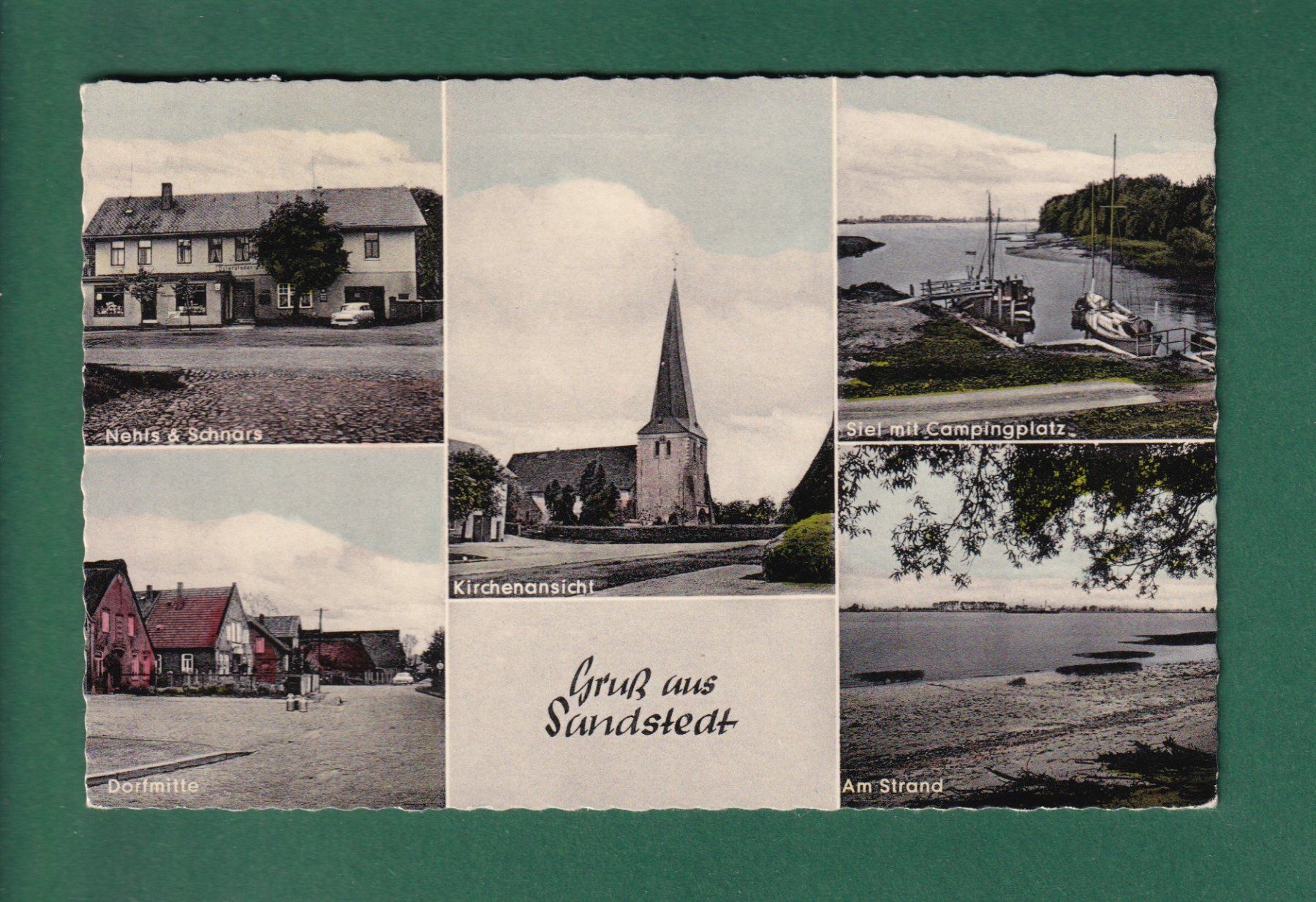 Ansichtskarten: SANDSTEDT - 5 Bilder - 1961 – Gebraucht aus Pully von nicecards-shop