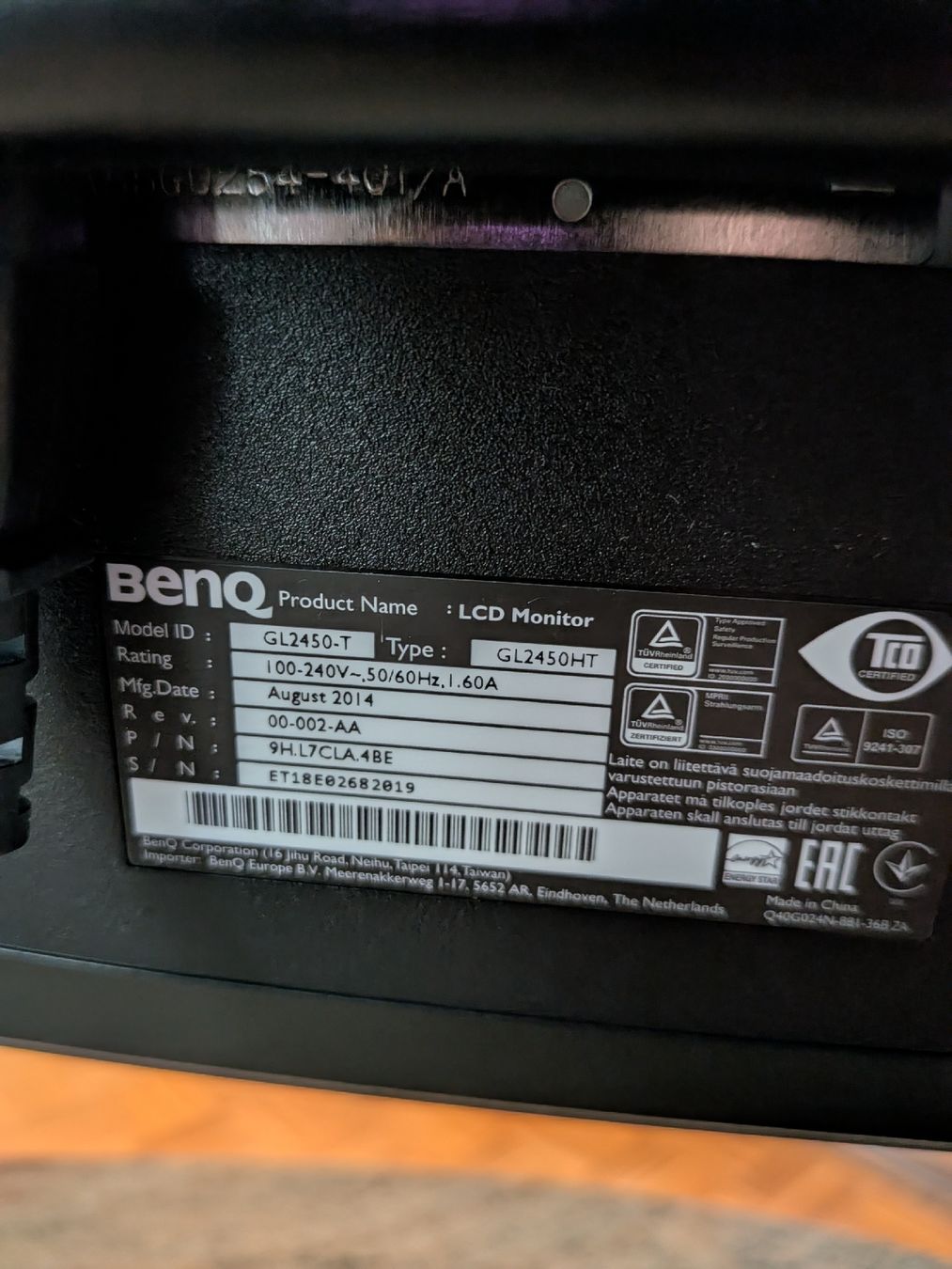 BenQ Monitor: Monitor BenQ GL2450 T 24 Zoll – Usato da Arbon venduto da Mandy7 3