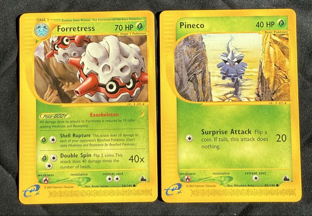 Forretress & Pineco Skyridge Pokemon set - 56/144 & 85/144 (Neu (gemäss ...