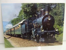 Postkarte SBB B 3/4 1367 mit Zug, 1916, 95t, 75km/h
