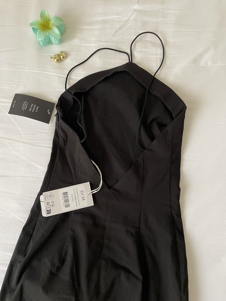 Na-kd Vestiti: NA-KD Robe noire élégante dos nu – Nuovo e nell'imballaggio originale da Concise venduto da Lae99 1