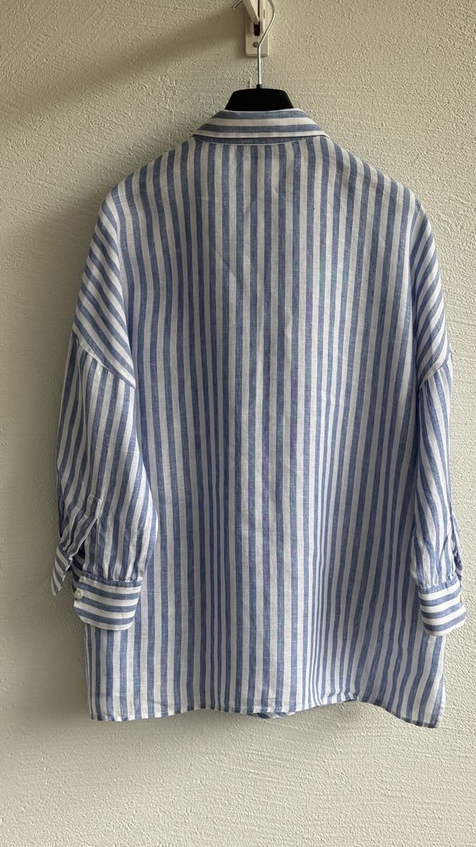 Max Mara Camicette: WEEKEND MAX MARA Leinen Bluse, hellblau, oversize – Usato da Weesen venduto da isabelleST 3