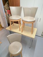 4 moderne Esszimmerstühle mit Holzbeinen (Marke Tononitalia)