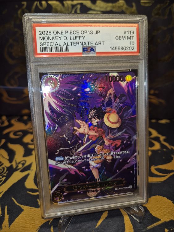 One Piece Card Luffy SP☆ OP09-119 PSA 10 JP (Neu (gemäss Beschreibung ...
