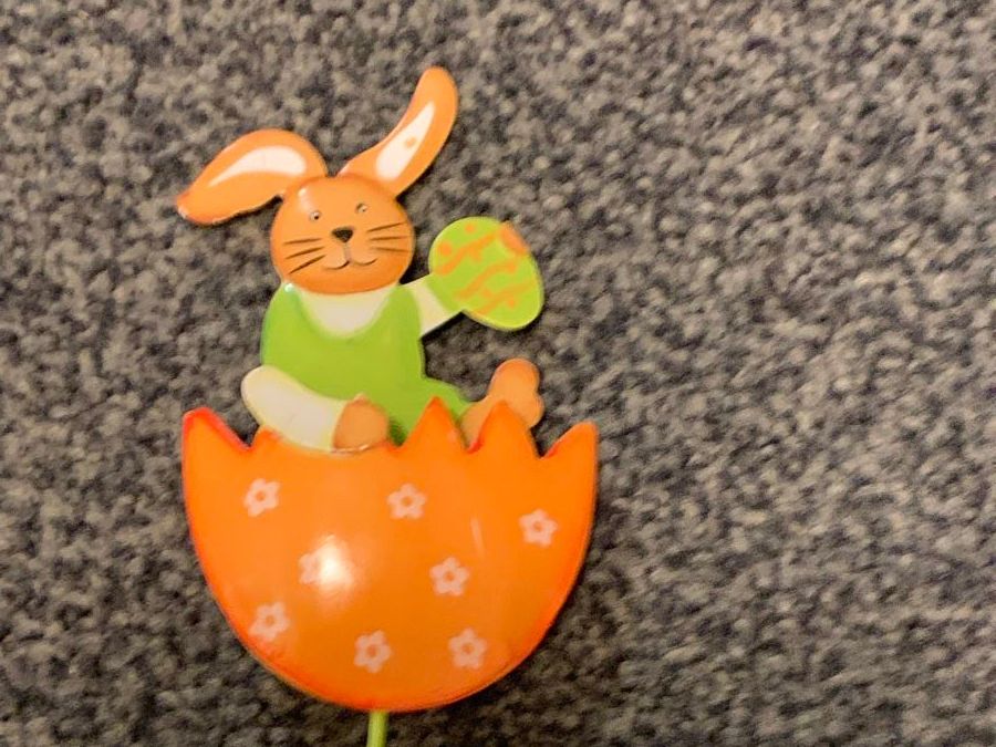 Tutte le decorazioni: 4 Osterhasen Deko Metall & Kunststoff – Nuovo (secondo la descrizione) da Erlenbach ZH venduto da Ritschly 5